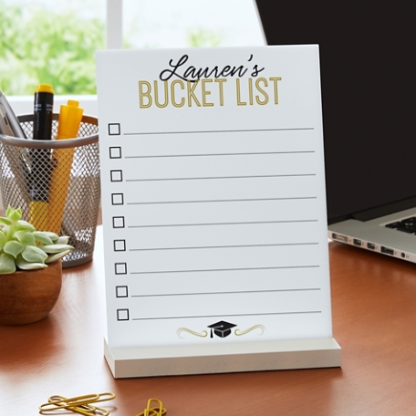 My Bucket List Tabletop Dry Erase Board