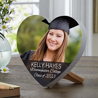Picture Perfect Graduation Wood Heart