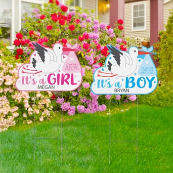 Stork Baby Yard Sign