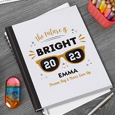 The Future is Bright Graduation Notebook
