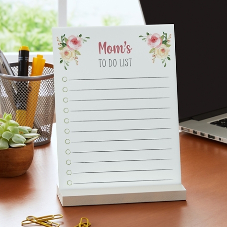 Watercolor Floral Tabletop Dry Erase Board