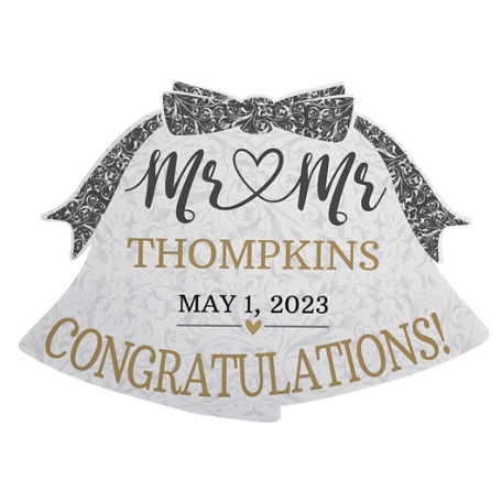 Wedding Bells Yard Sign - Mr/Mr - Small