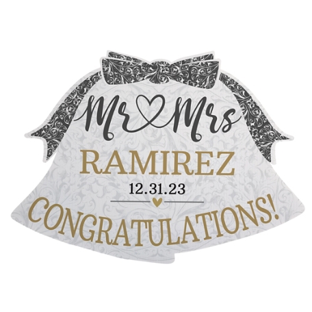 Wedding Bells Yard Sign - Mr/Mrs - Small