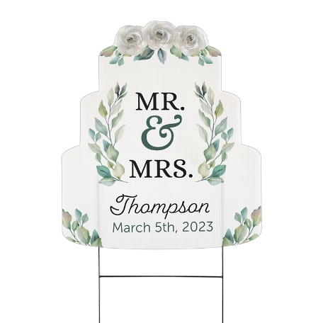 Wedding Cake Yard Sign - Small