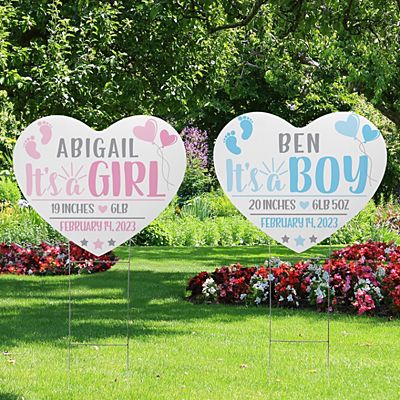 Welcome Home Baby Yard Sign