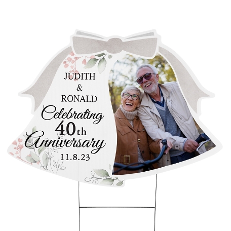 Anniversary Bells Yard Sign - Large