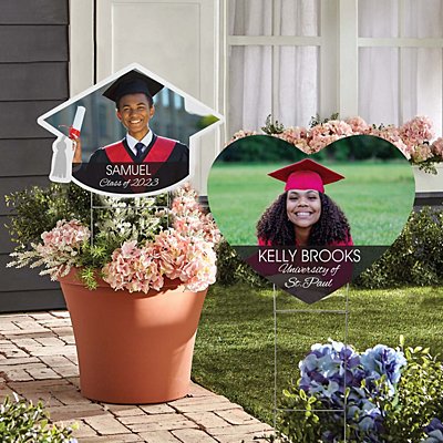 Picture-Perfect Photo Graduation Shaped Yard Sign