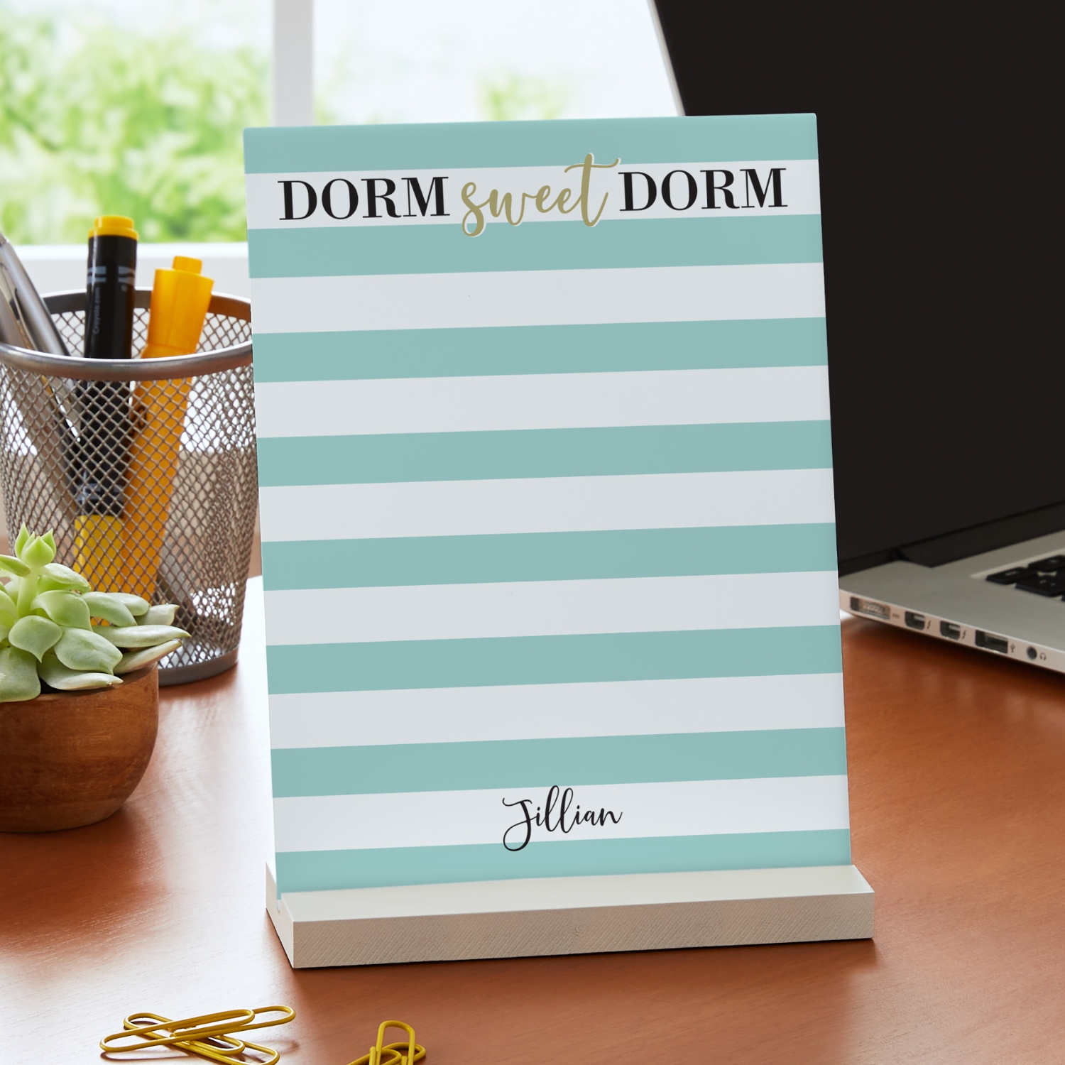 Dorm Sweet Dorm Desktop Dry Erase Board