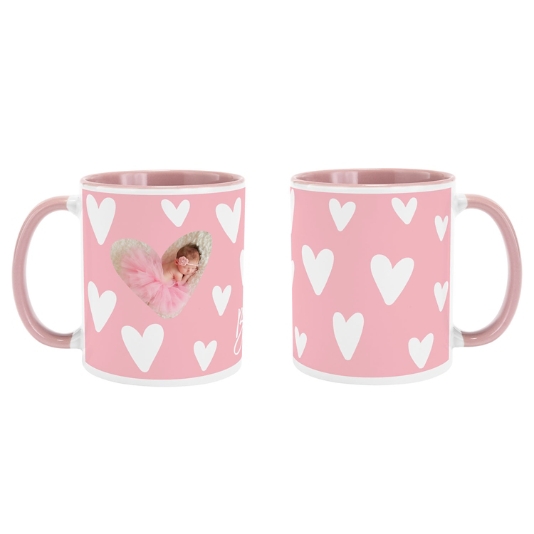 Heart Shape Photo Printed Mug