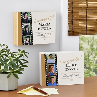 Graduation Memory Photo Reel Wood Block