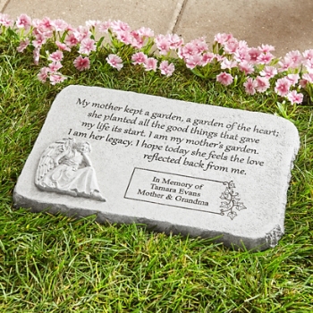 My Mother's Garden Sculpted Memorial Stone