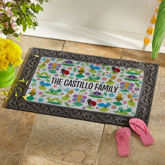 Summer Bugs Doormat Personal Creations