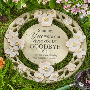 The Hardest Goodbye Memorial Garden Stone