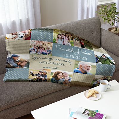 Wrapped In Memories Sympathy Photo Throw