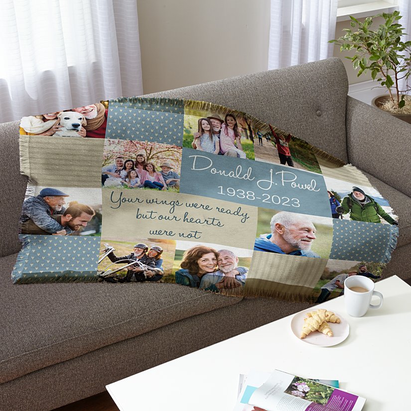 Wrapped in Memories Sympathy Photo Blanket