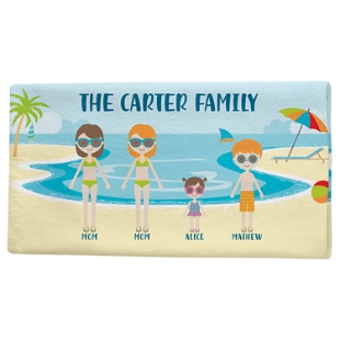 A Day At The Beach Towel - Standard
