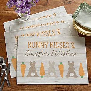 Barnwood Bunnies Table Runner & Placemats
