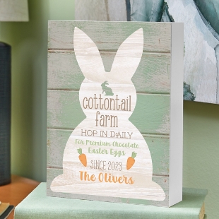 Cottontail Farm Wooden Block