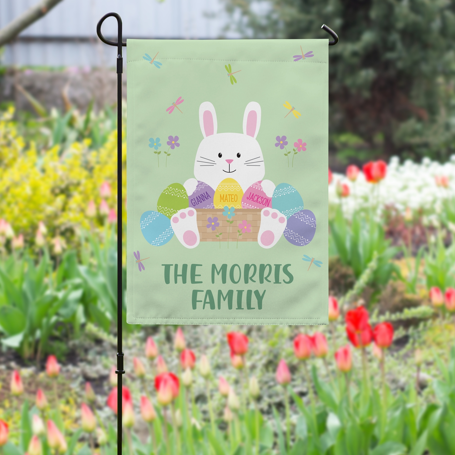 Eggcellent Easter Garden Flag