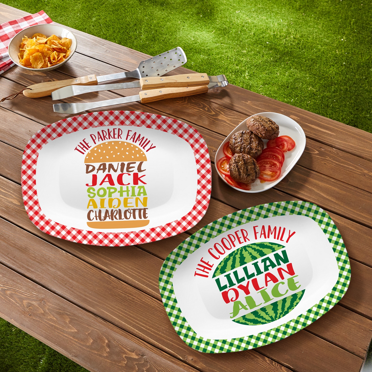 Custom Family BBQ Serving Platter