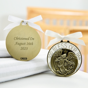 Guardian Angel Crib Medal