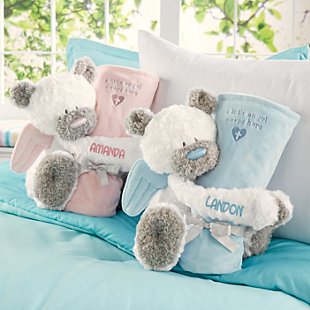 Little Angel Plush Bear & Blanket Set