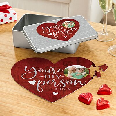 You're My Person Heart Photo Puzzle & Tin
