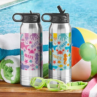 Animal Party Stainless Steel Water Bottle