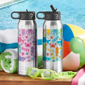 Animal Party Stainless Steel Water Bottle
