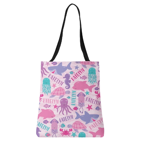 Animal Party Tote Bag - Pink