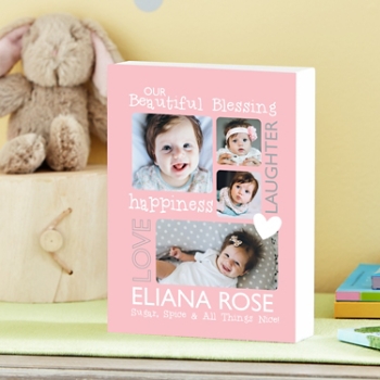 Beautiful Blessings Photo Wood Block