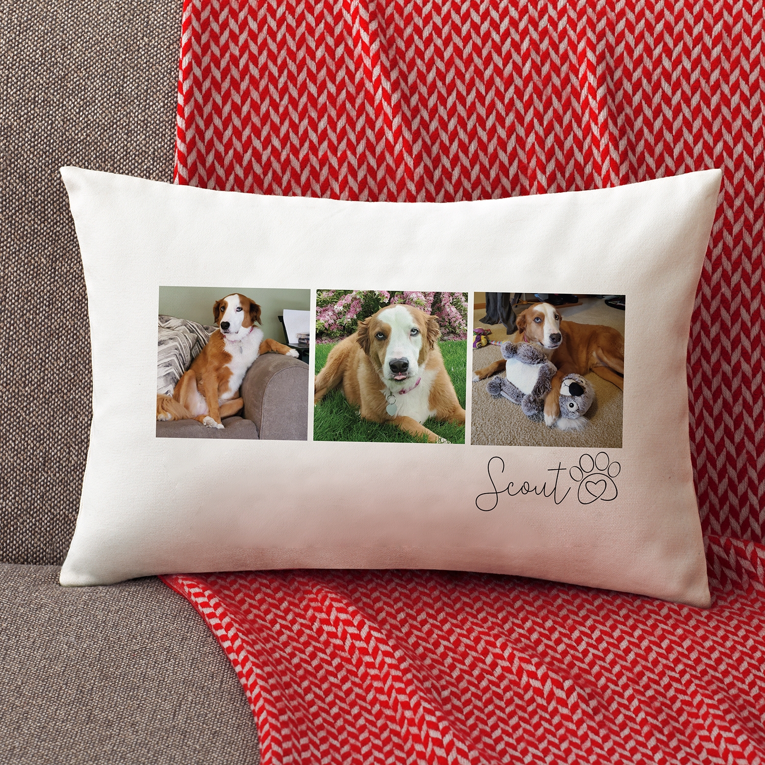 Best Friend Photo Rectangle Pillow