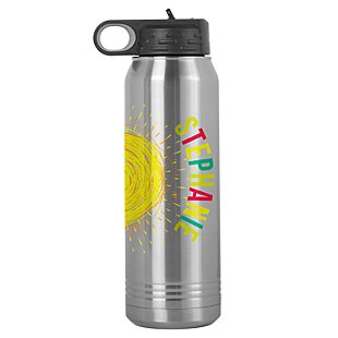 Happy Vibes Stainless Steel Water Bottle 30oz