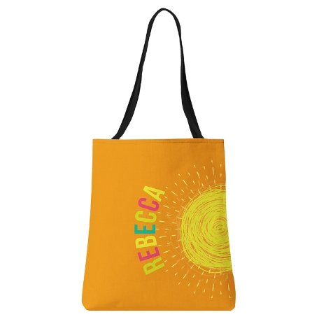 Happy Vibes Tote Bag - Orange