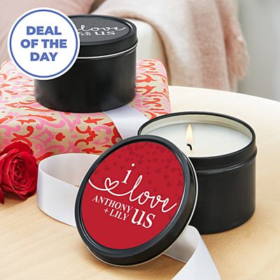 I Love Us Canister Candle