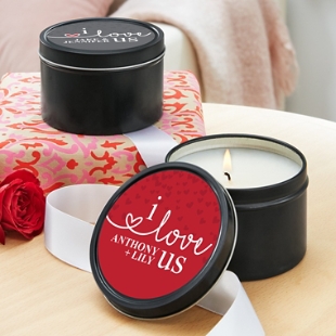 I Love Us Canister Candle