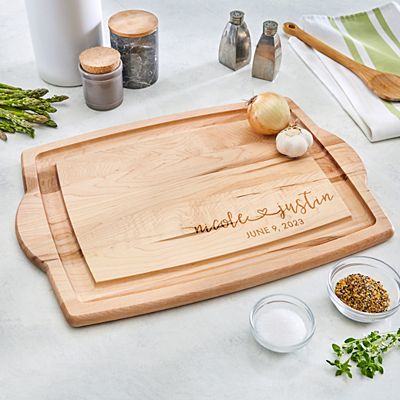 Our Love Connects Us Maple Cutting Board
