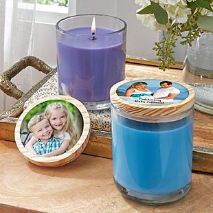 Picture Perfect Photo Wood Lid Candle