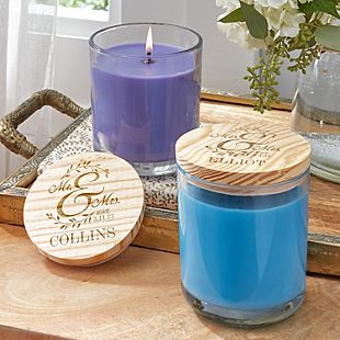 Together as One Wood Lid Candle