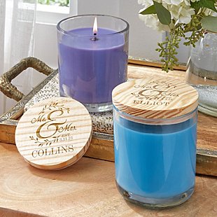 Together as One Wood Lid Candle