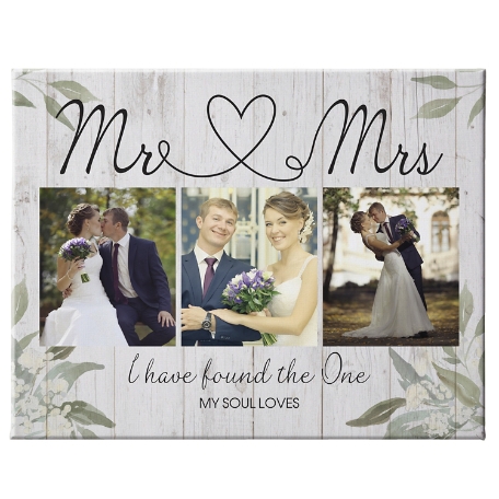 True Love Photo  Canvas - Unframed - 11X14 - Mr & Mrs