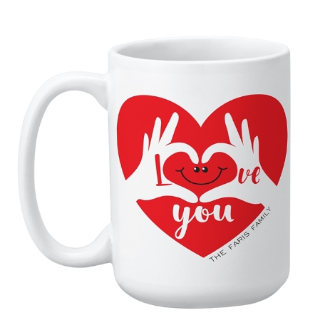 Two Hearts, One Love Mug - 15oz