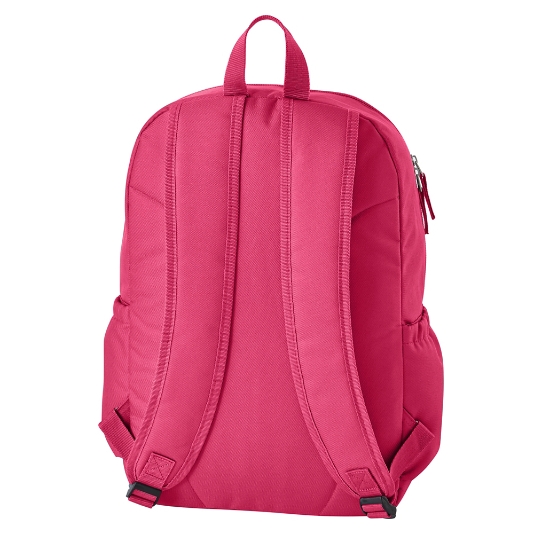 A pink PU fashionable dot print combination backpack backpack for