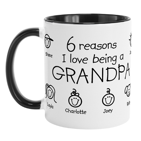 Reasons Why Mug 11oz - Black Handle
