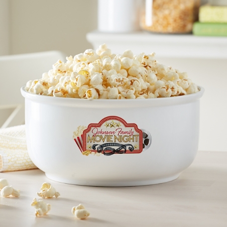 Family Movie Night Popcorn Bowl