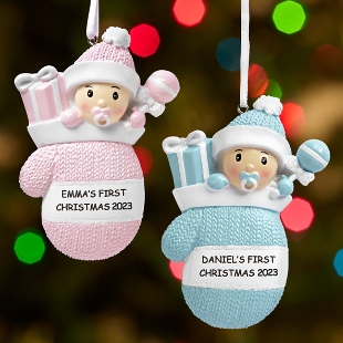 Baby Mitten Ornament