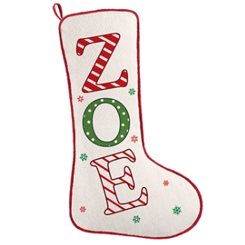 Festive Name Stocking-Light