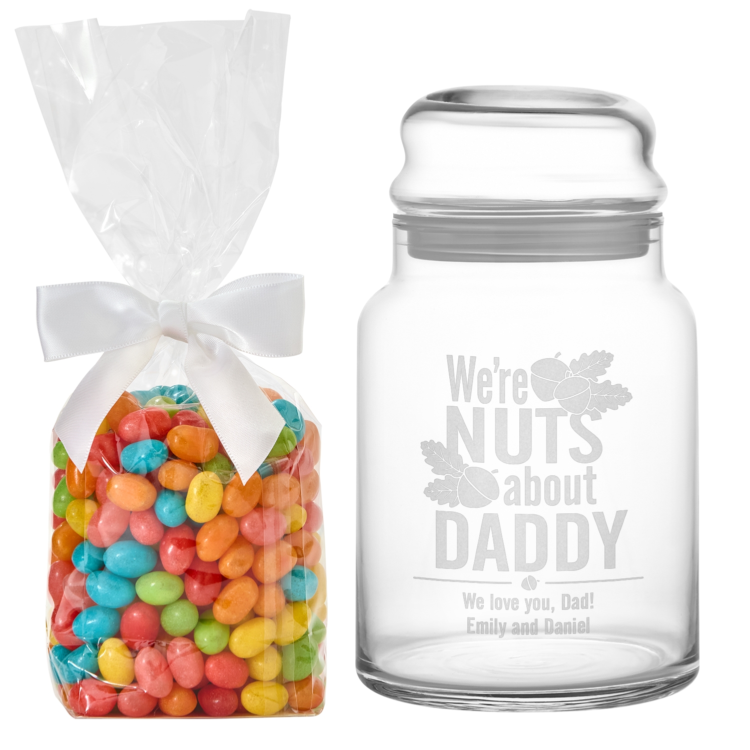 Nuts About You Treat Jar w/Candy - We at Gifts.com