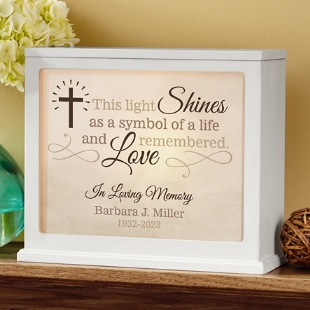 Your Light Shines Bright Memorial Accent Light