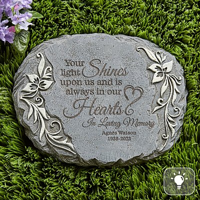 Let Love Shine Memorial Personalized Garden Stone